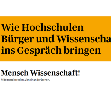 „Mensch Wissenschaft!“: So gelingt der  ...